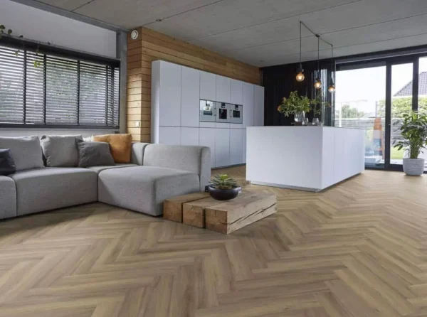 FLOORLIFE - YUP HERRINGBONE - LIGHT BROWN incl. ondervl - Afbeelding 13