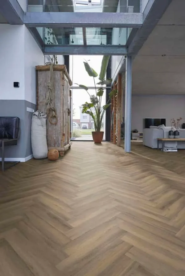 FLOORLIFE - YUP HERRINGBONE - LIGHT BROWN incl. ondervl - Afbeelding 11