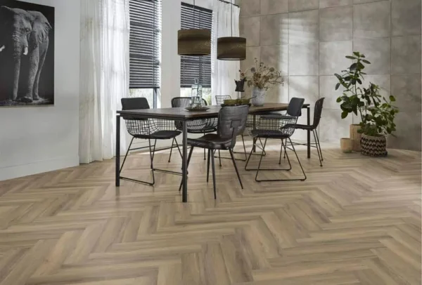 FLOORLIFE - YUP HERRINGBONE - LIGHT BROWN incl. ondervl - Afbeelding 10