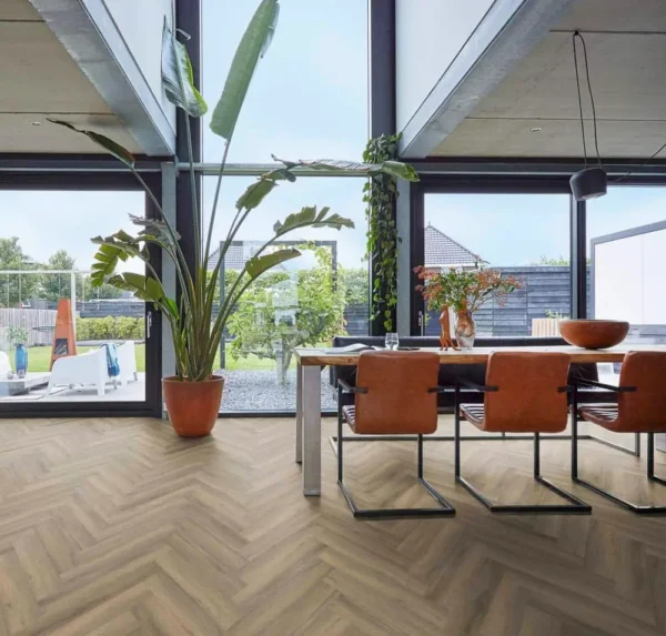 FLOORLIFE - YUP HERRINGBONE - LIGHT BROWN incl. ondervl - Afbeelding 9