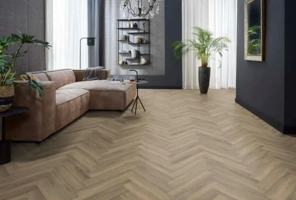 FLOORLIFE - YUP HERRINGBONE - LIGHT BROWN incl. ondervl - Afbeelding 7