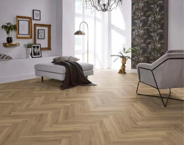 FLOORLIFE - YUP HERRINGBONE - NATURAL incl.ondervloer - Afbeelding 6