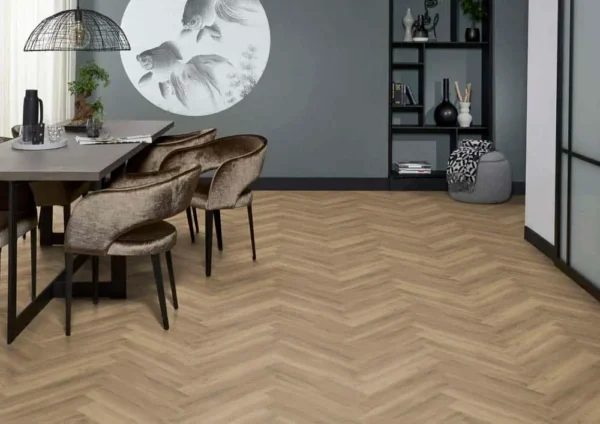 FLOORLIFE - YUP HERRINGBONE - NATURAL incl.ondervloer - Afbeelding 3