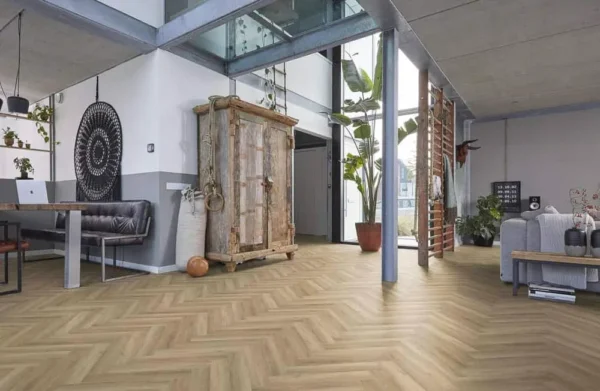 FLOORLIFE - YUP HERRINGBONE - BEIGE incl. ondervloer - Afbeelding 12