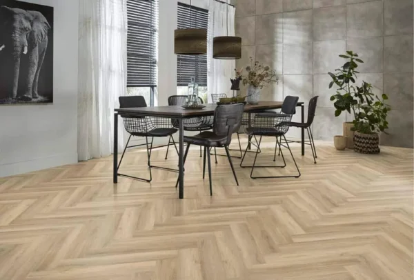 FLOORLIFE - YUP HERRINGBONE - BEIGE incl. ondervloer - Afbeelding 10