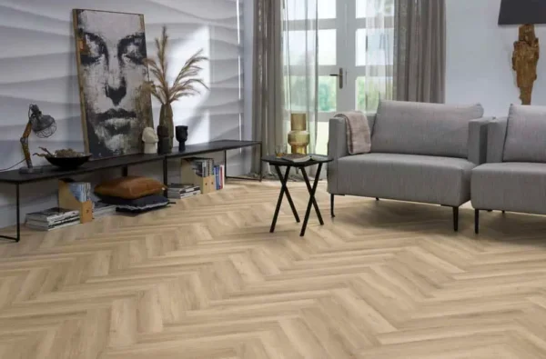 FLOORLIFE - YUP HERRINGBONE - BEIGE incl. ondervloer - Afbeelding 8