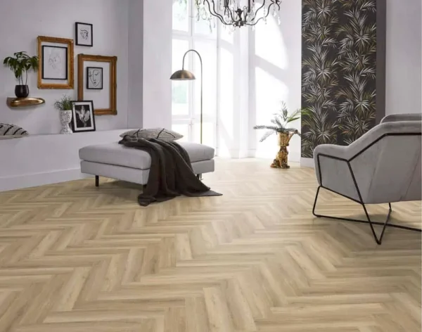 FLOORLIFE - YUP HERRINGBONE - BEIGE incl. ondervloer - Afbeelding 6