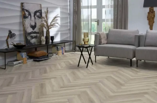 FLOORLIFE - YUP HERRINGBONE - GREY incl. ondervloer - Afbeelding 8