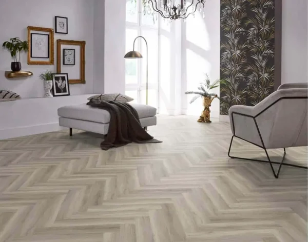 FLOORLIFE - YUP HERRINGBONE - GREY incl. ondervloer - Afbeelding 6