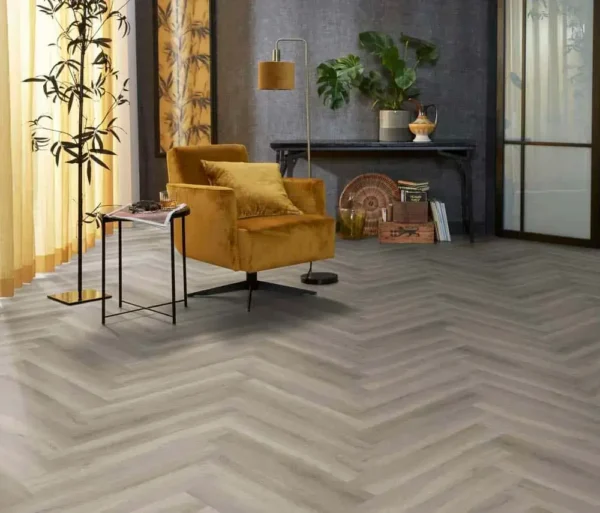FLOORLIFE - YUP HERRINGBONE - GREY incl. ondervloer - Afbeelding 4