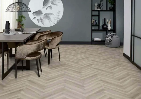 FLOORLIFE - YUP HERRINGBONE - GREY incl. ondervloer - Afbeelding 3