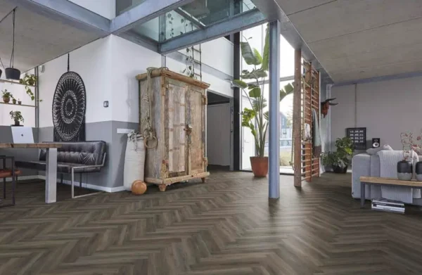 FLOORLIFE - YUP HERRINGBONE - DARK GREY incl ondervloer - Afbeelding 12