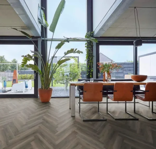 FLOORLIFE - YUP HERRINGBONE - DARK GREY incl ondervloer - Afbeelding 9