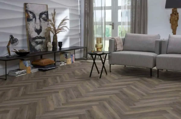 FLOORLIFE - YUP HERRINGBONE - DARK GREY incl ondervloer - Afbeelding 8