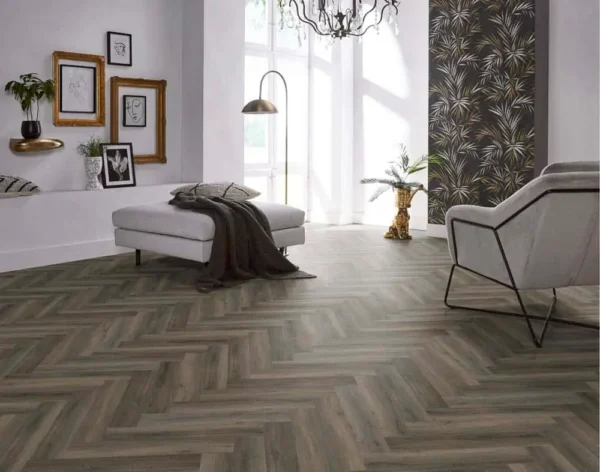 FLOORLIFE - YUP HERRINGBONE - DARK GREY incl ondervloer - Afbeelding 6