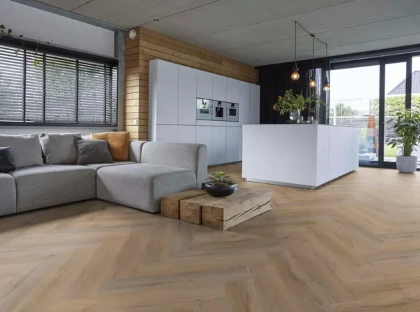 FLOORLIFE - YUP LEYTON HERRINGBONE - NATURAL OAK - Afbeelding 13