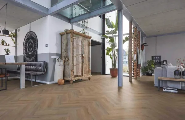 FLOORLIFE - YUP LEYTON HERRINGBONE - NATURAL OAK - Afbeelding 12