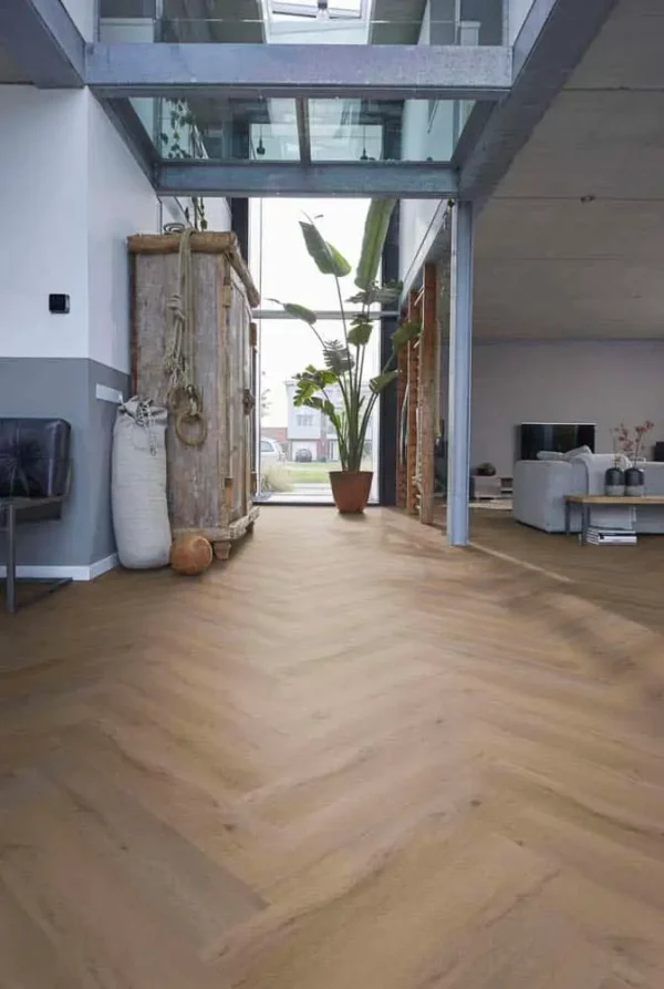 FLOORLIFE - YUP LEYTON HERRINGBONE - NATURAL OAK - Afbeelding 11