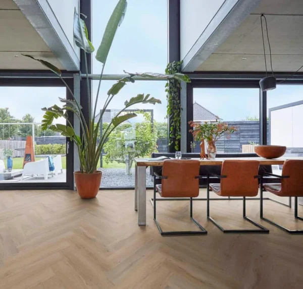 FLOORLIFE - YUP LEYTON HERRINGBONE - NATURAL OAK - Afbeelding 9