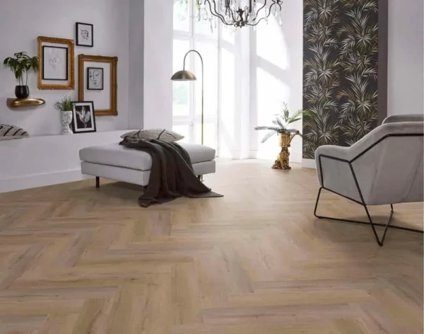 FLOORLIFE - YUP LEYTON HERRINGBONE - NATURAL OAK - Afbeelding 6