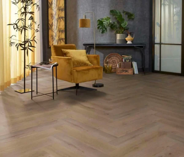 FLOORLIFE - YUP LEYTON HERRINGBONE - NATURAL OAK - Afbeelding 4