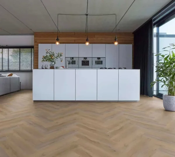 FLOORLIFE - YUP LEYTON HERRINGBONE - NATURAL OAK - Afbeelding 2