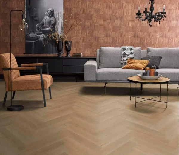 FLOORLIFE - YUP LEYTON HERRINGBONE - WARM OAK - Afbeelding 6