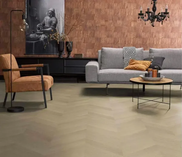 FLOORLIFE - YUP FULHAM CHEVRON - NATURAL OAK - Afbeelding 5