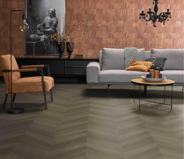 FLOORLIFE - YUP FULHAM CHEVRON - BROWN - Afbeelding 4