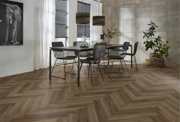 FLOORLIFE - YUP HERRINGBONE - WARM BROWN - Afbeelding 10