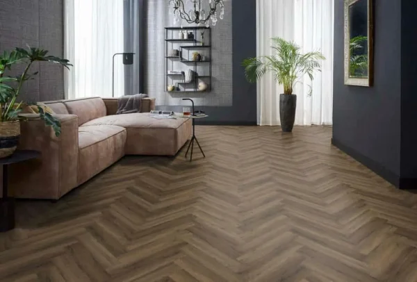 FLOORLIFE - YUP HERRINGBONE - WARM BROWN - Afbeelding 7