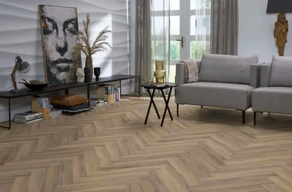 FLOORLIFE - YUP HERRINGBONE - LIGHT BROWN - Afbeelding 8