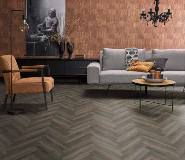 FLOORLIFE - YUP HERRINGBONE - DARK GREY - Afbeelding 5